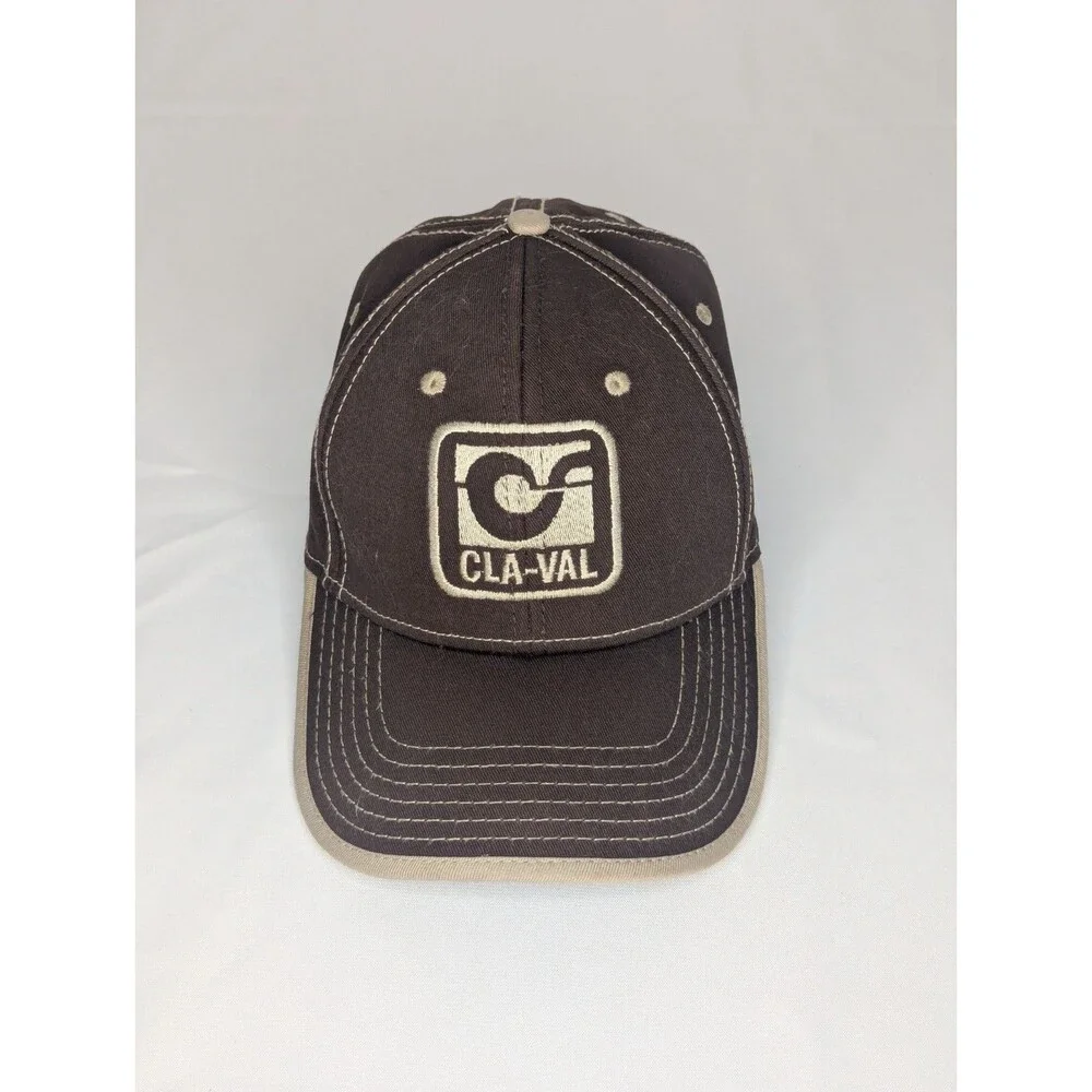 Baseball Cap Brown OS Hat Strapback Cla-Val Aviation Fueling